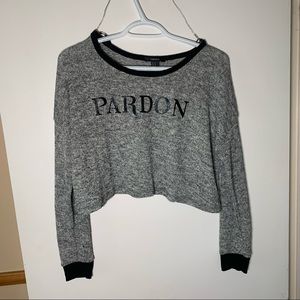 Trendy Long Sleeve Crop Top - Forever 21